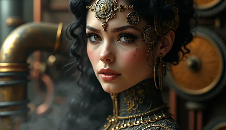 A perfect steampunk sexy beauty.