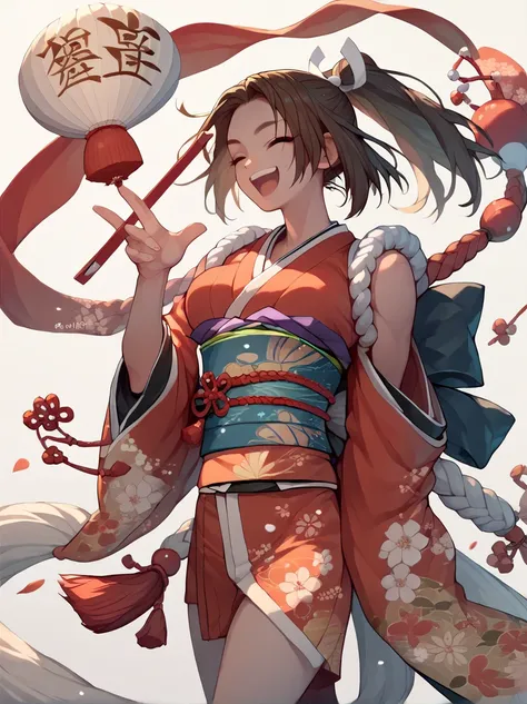 Shiranui_May, of_king_of_Warrior, Standing breakscore    _9,  score_8_wonderful,  score_7_wonderful,  score_6_wonderful,  score_5_wonderful,  score_4_wonderful、(((Im wearing a kimono :1.3)))、(( Happy New Year ))