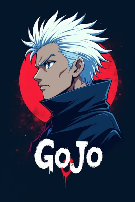 Only gojo anime character logo 