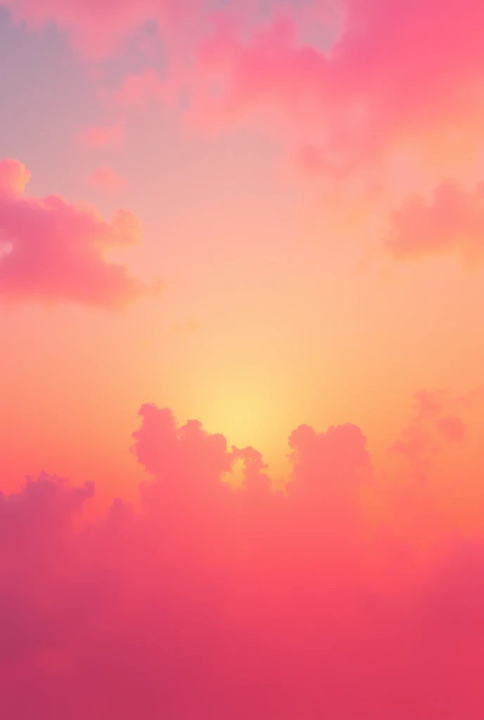 Pink sky 
With orange