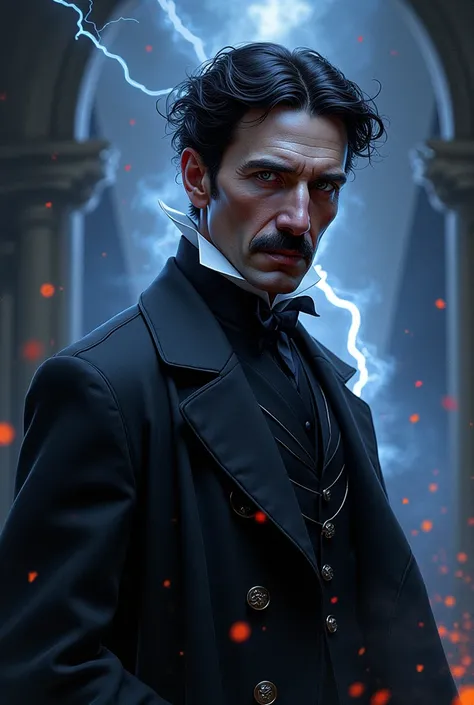 Nikola Tesla dark Fantasy Look 