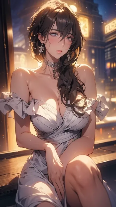 Big Breasted , rich,  elegant ,  attractive, ,  NFFS DAW,  NFFS DAW, 最 High Quality , masterpiece. ( cinematic digital art: 1.3),  High Quality , masterpiece,   fur headset  ,  super detailed ,  illustration, [ 4K digital art ]、 lndswgnr, ( sharp concentra...