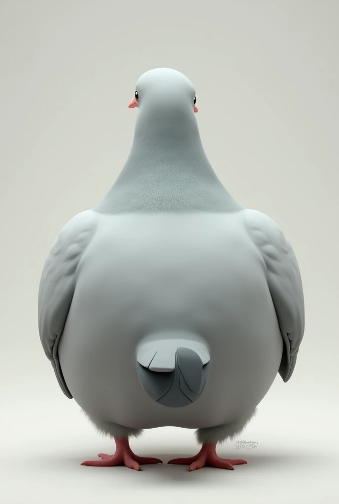 Pigeon butt that is thick