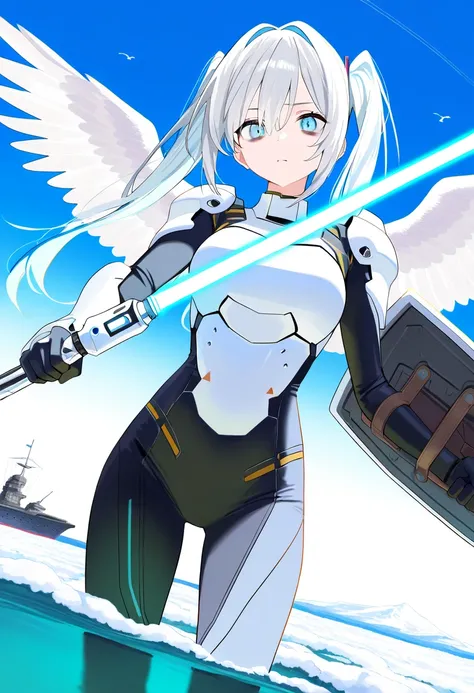 score_9,score_8_up,score_7_up,
source_anime,rating_safety,
masterpiece,best quality,hyper detailed,
super fine illustration,8k,birdeyes view,
cinematic angle,(perfect fingers,perfect hands:1.2),
BREAK
1 woman,35yo,solo,(white hair,twintail),
(blue hair,cra...