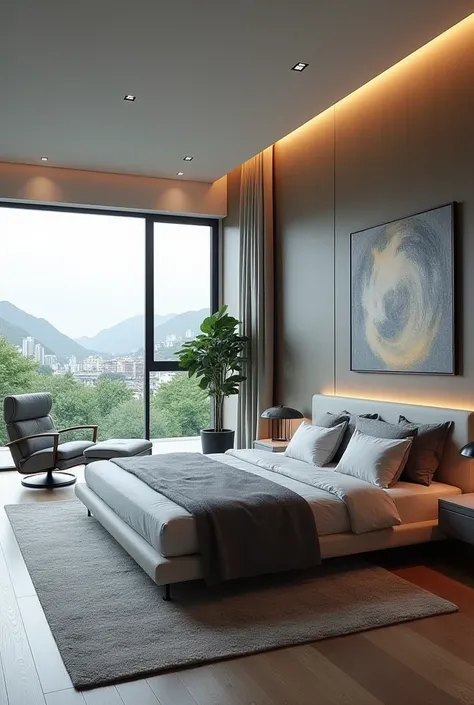 Modern master bedroom