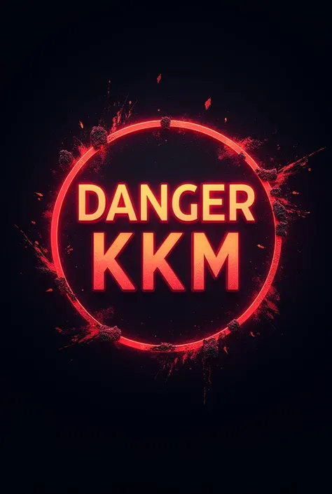 New A round logo that says DANGER KKM 