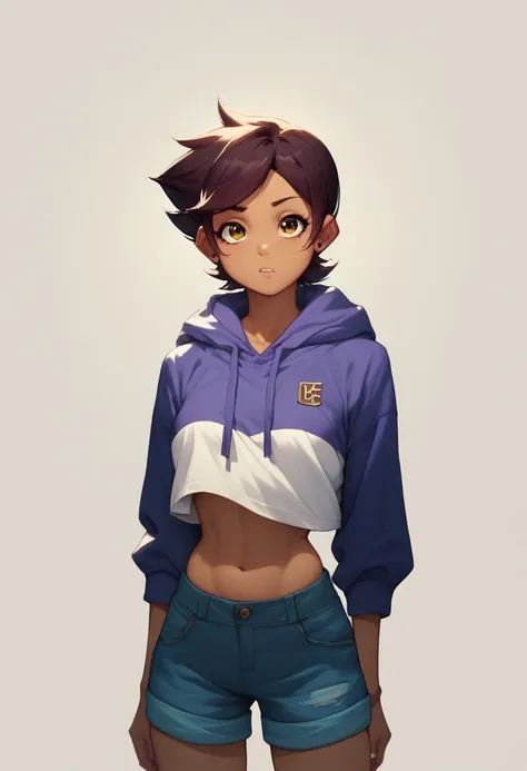 Luz Noceda, midriff, hoodie 