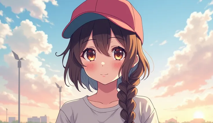  anime girl with a baseball cap and a baseball cap, 4k anime style,  4K anime wallpaper ,  4K anime wallpaper ,  4K anime wallpaper ,  anime vibes ,  Best anime 4k konachan wallpaper ,  Anime Art 4K Wallpaper ,  anime art wallpaper 4k , Visual anime of a c...