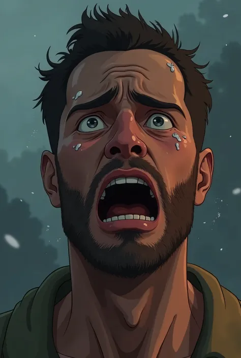 Animated image of a man crying 