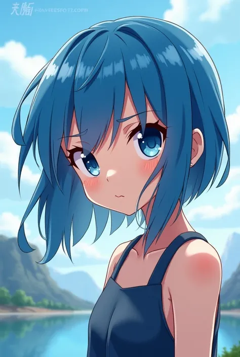 Anime 2d blue haired