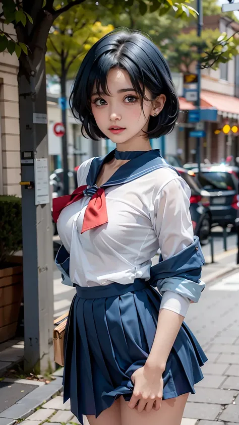  viewers to wrap a red tie around your sweaty neck ),( Shown below ),( Shown below ),( Shown below ),(8k),、 Massive  on breasts  ,masterpiece,  top quality ,  Shown below , Show more1,   headgear  ,    Sailor Warrior Uniform ,   blue skirt , Blue Sailor  c...