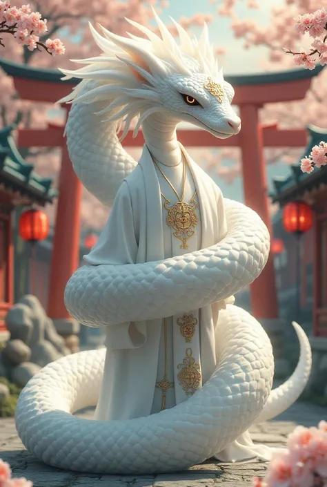 white snake, Japanese New Year,Year of the Si