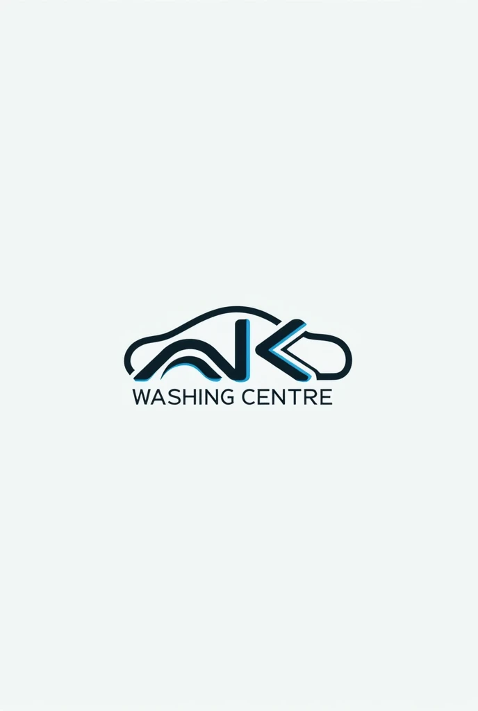 Create logo for watching centre named AK washing centre and car and bike photo