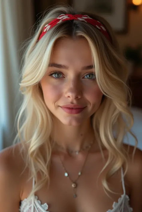 ,  sexy 18 year old girl , headband, beautiful face, Very cool, beautiful, beautiful, beautiful face,  pale skin , Parts ,  Blonde hair ,  blue eyes,   Full and Sparkling Lips  ,  big lips,  thick lips,  Half open lips  ,   light pink lip gloss  , mask, in...