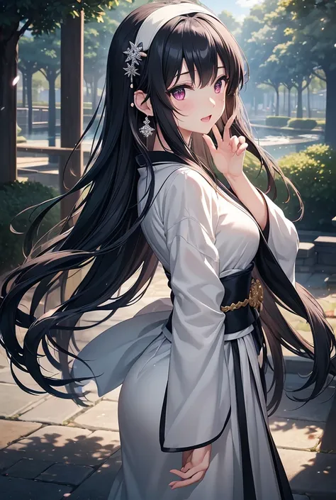 Eye-catching style Anime style Eye-catching style Anime style Violet Evergarden Style (masterpiece), super beautiful, shiny long straight hair (high quality), (beautifully detailed face), (beautifully detailed eyes)), (beautiful and beautiful hands), (high...