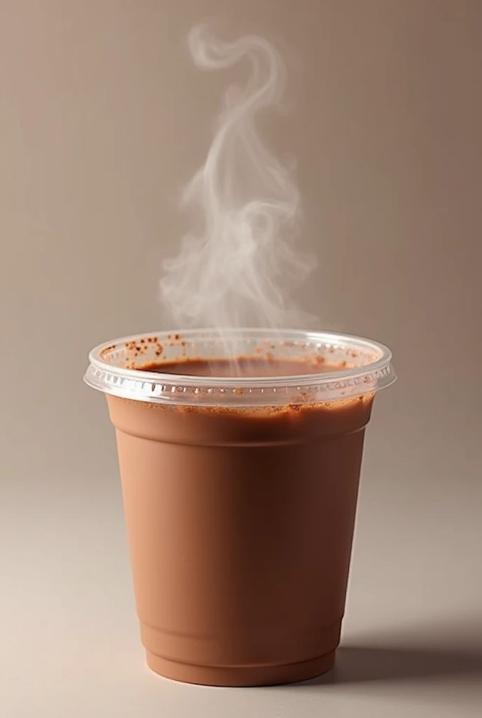 Hot chocolate plastic cup