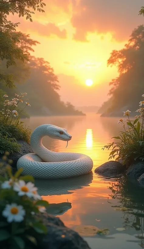  sunrise🌅、White Snake🐍