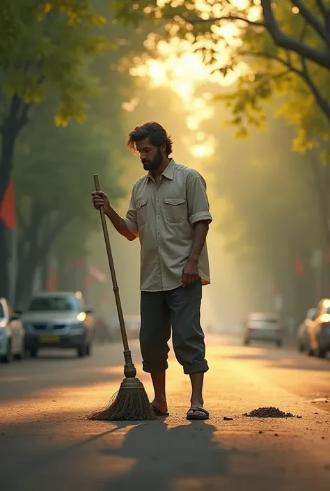 Assamese singer Zubeen garg cleaning road in morning 