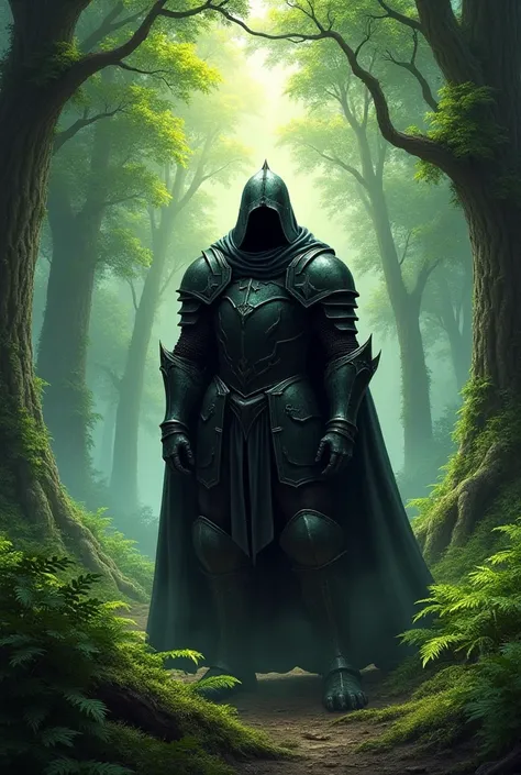 Dark Knight, green fully Any trees Big and beautiful forest