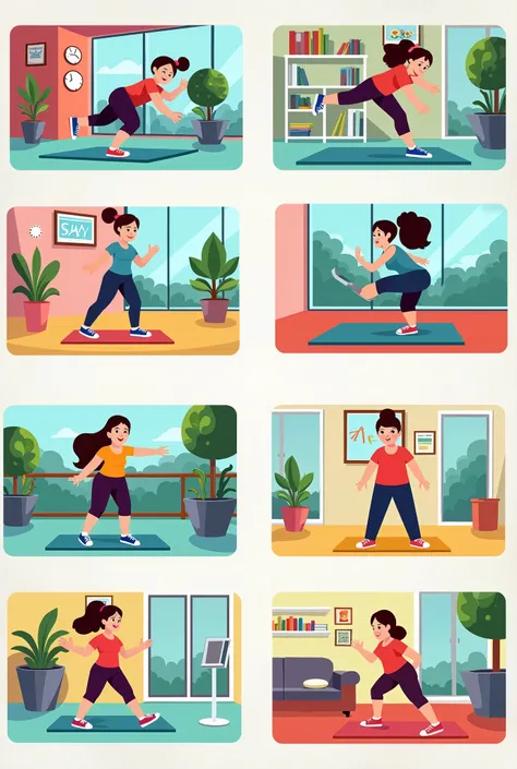 Fitness cartoon videos 