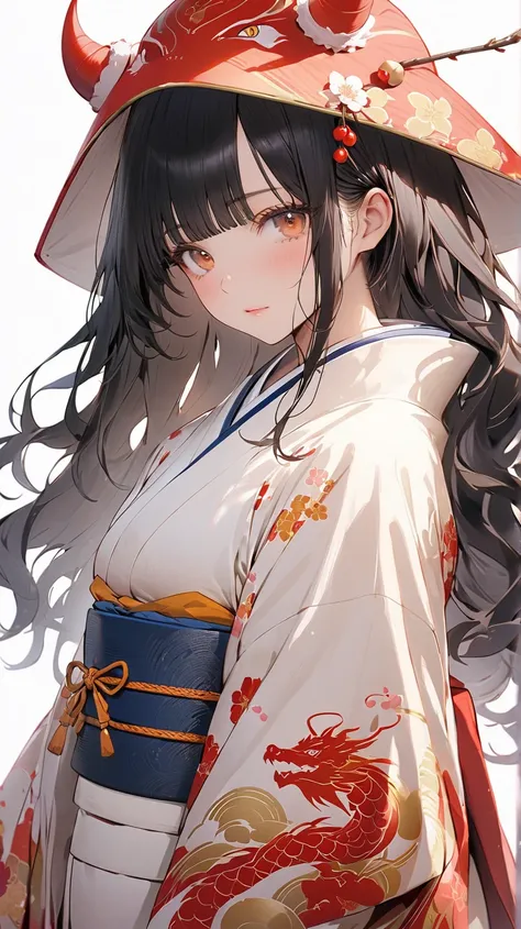 face details,semi realistic, Masterpiece, Master work, perfect proportion, 4K, full body, 1woman, mad blue kimono:1.2, mature body, straight short hair, flat Bangs hair style, mad black colored hair with orange strokes, multicolor hair, soft waves, natural...