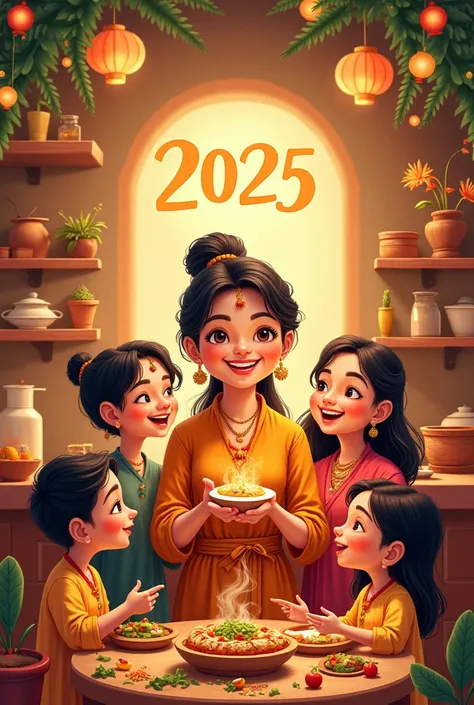 A happy new year 2025 template wishing by renu ki rasoi 