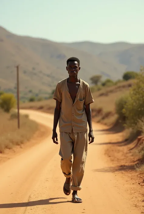 Somali boy 21 years old AND walking on the road