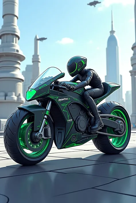 Drawing of a Ben 10 motorcycle