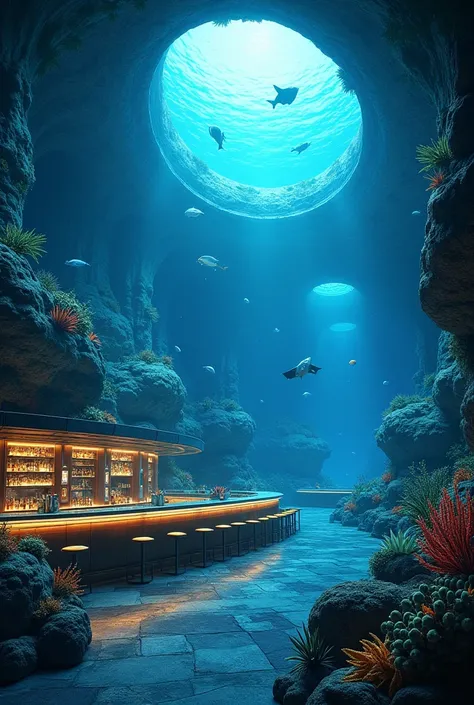 un bar sous marin réaliste et impressionant