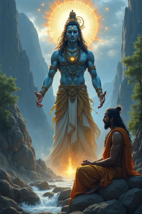 Mahadev teaching rishi tandav