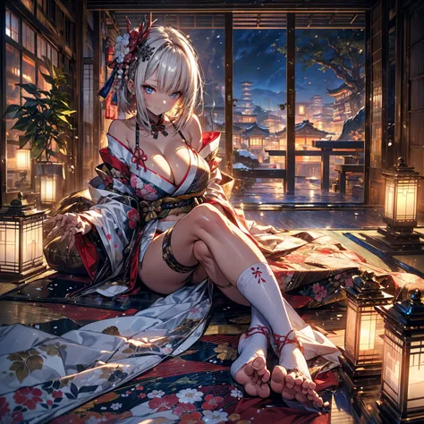 masterpiece,(Best Quality),Very detailed,Very detailed,One mechanical kakin girl  (1girl.alone:1.4)(calligraphy:1.3)(A gal with dark tanned skin:1.2)  (high detailed beautiful Big breasts:1.3)breast cleavage, ( good fabric:1.4), (bare shoulder、navel)(Beaut...