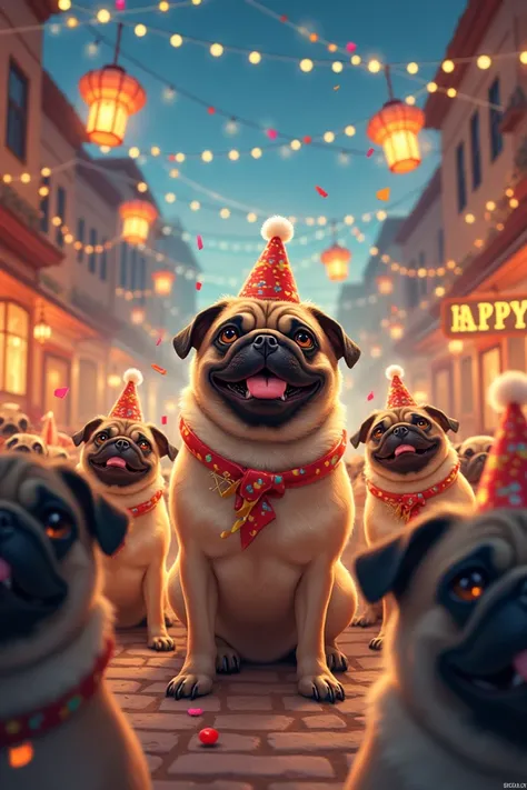 New Year in Pug Town