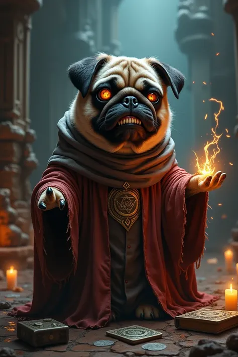 Evil magician pug 