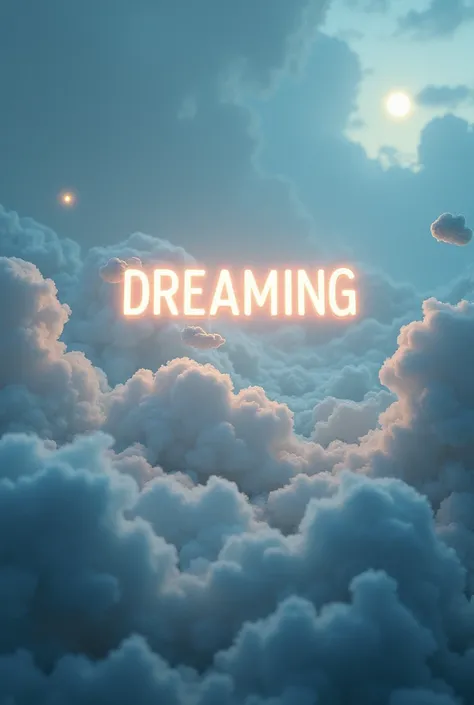 Make the image for a song that has a dream theme and that the title is highlighted "dreaming" In the image without individuals, Only the highlighted title
Trap 