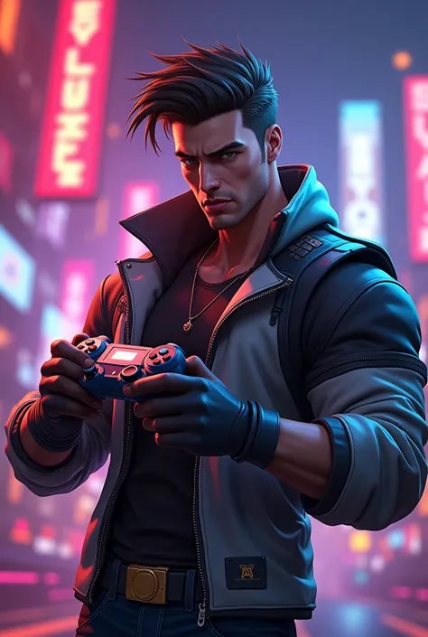 le brawler colt avec une manette de jeu vidéo