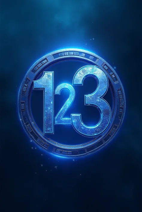  An image with the numbers 1 2 3 , with the infinity symbol , with Marvel aspects and colors with blue tones