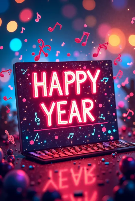 Sign that says happy year wishes you music online