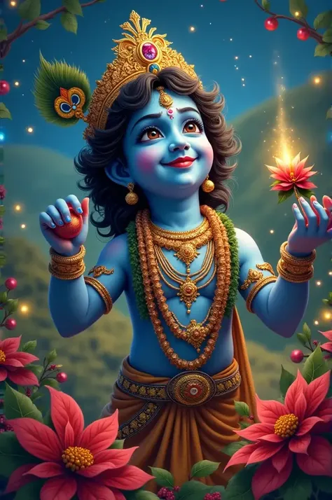 Create happy new year 2025 wishing image from KRISHNA MOBILE 