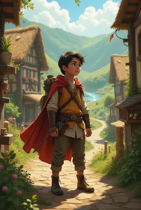 a young hero stuck in a village