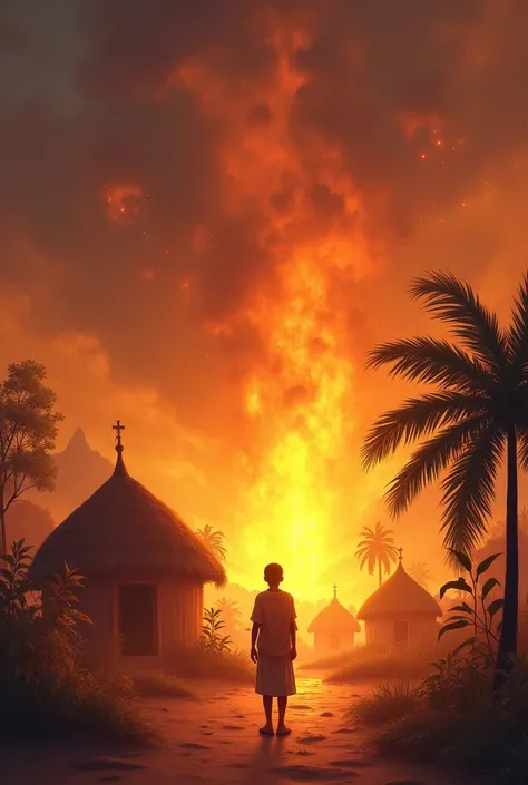 Once upon a time there lived a boy named Ali in a small village.  He always helped others and spoke the truth.  One day there was a fire in the village and everyone was worried.  Ali immediately tried to put out the fire and saved the villagers.  The villa...