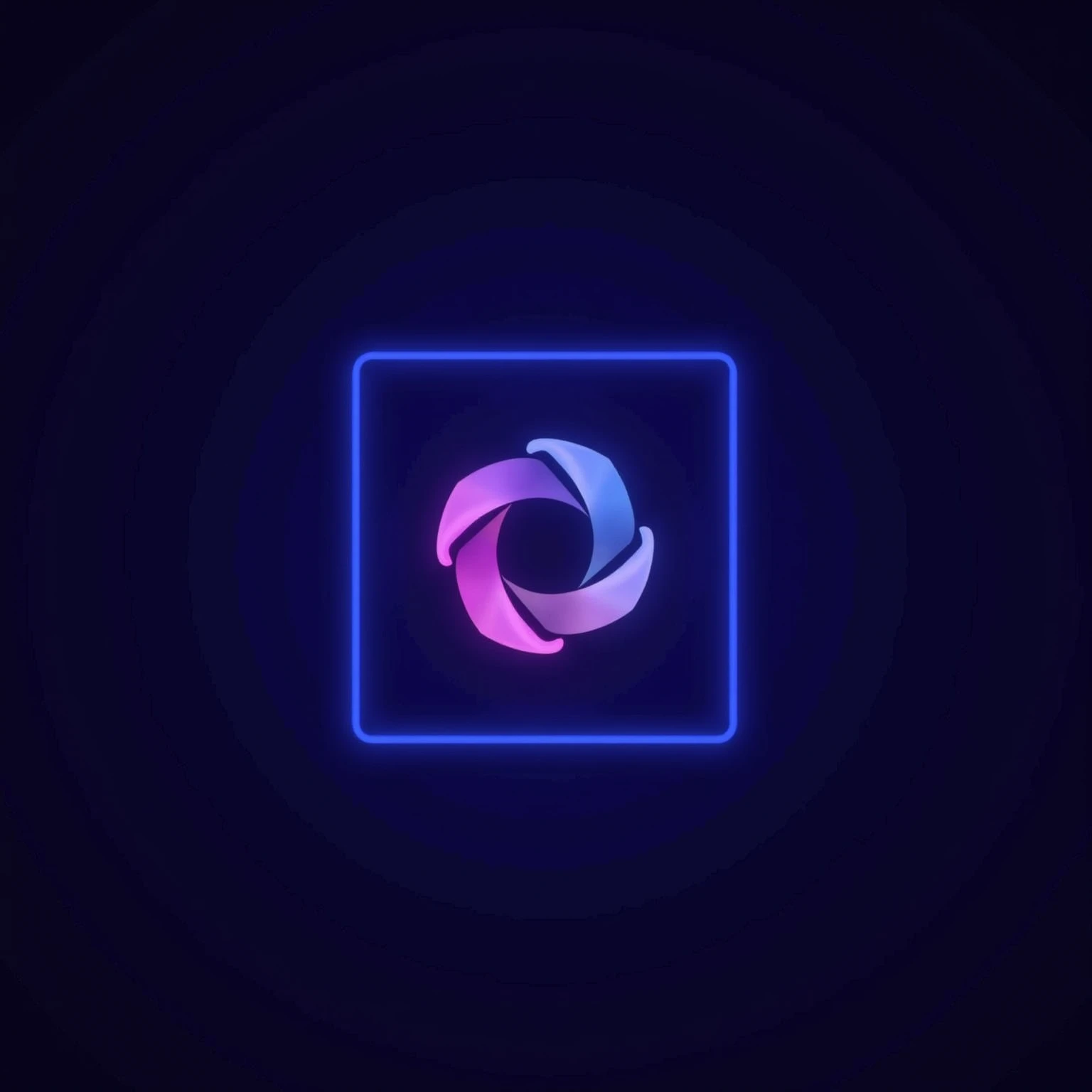 Genrat image for Instagram highlights cover topic is form fill in neon lights with form fill logo, A serene, high-resolution, professional photograph showcasing the "CL-Photo STUDIO" Logo, centered within a square frame