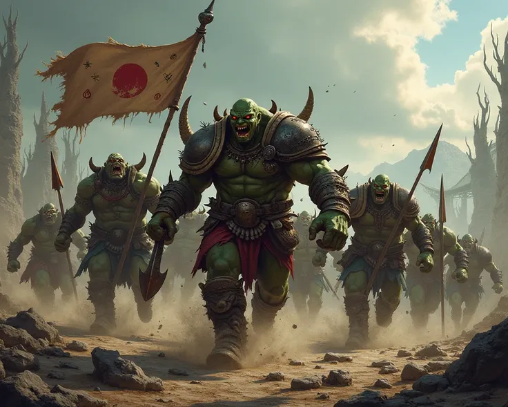 A group of orcs that attacks 