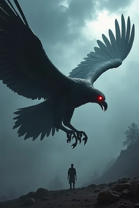 Create a fusion of vultures with the power of darkness 