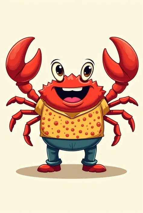 Crab design with  shirt