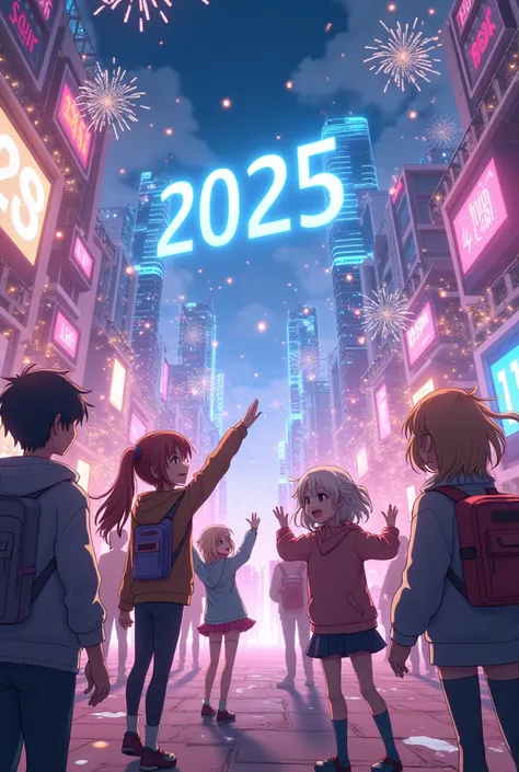 Anime 4d Happy New year 2025