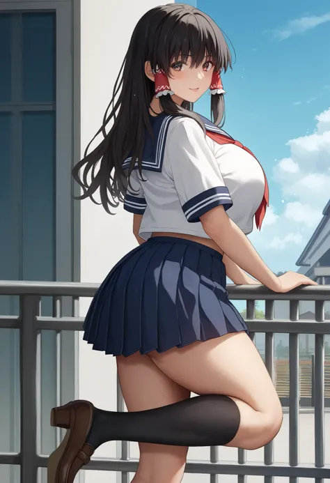 masterpiece,  top quality , 1 person,(,  Show Viewers ,), detailed background、 The person who writes in detail 、 accurate human body、 Knowledgeable person 、(Exact 5 fingers), mature woman, thighsが太い, curvy body on the body、 thighs、Alone,( Big Breasts),dres...