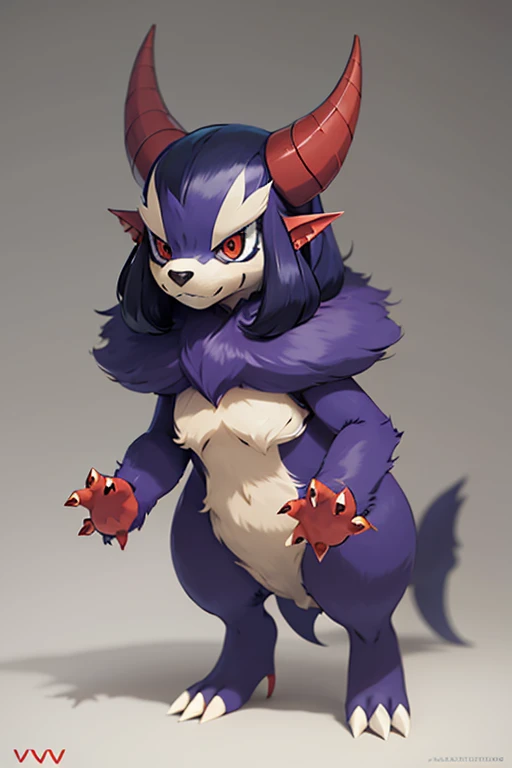 Female furry creature monster beast pokemonai-fan-v style