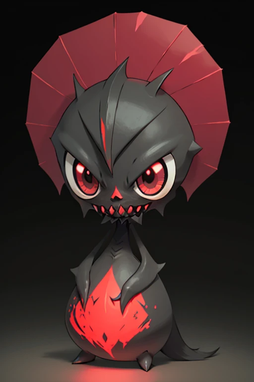 Female scary creepy black demon pokemonai-fan-v style