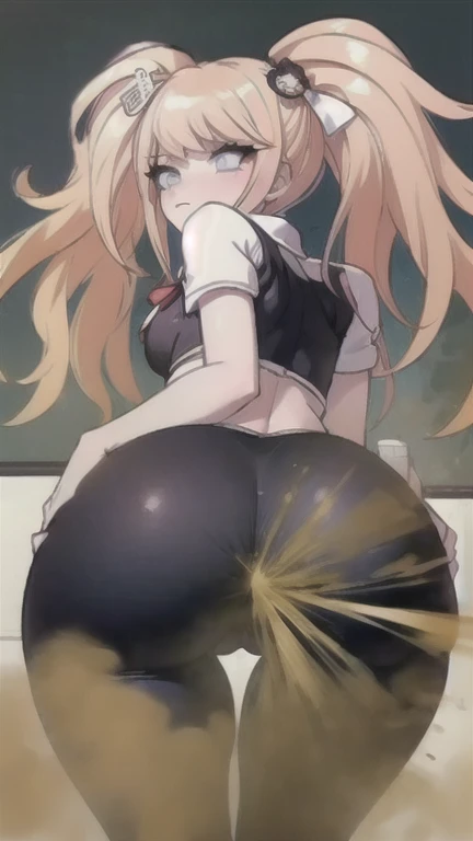 ((velocity)),Attacked by farts,(Junko Enoshima from Danganronpa: Trigger Happy Havoc),(((Women farting))),(girl farting), velocity),(aged up),(a female),(wearing yoga pants),(bent over), (back facing camera)),(ass grab),(anime girl),(Casino), (masterpiece:...