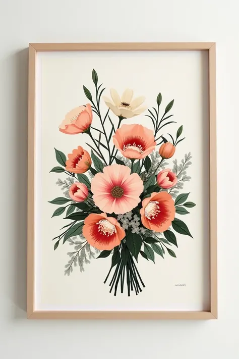 Still Life Frame with Flowers 